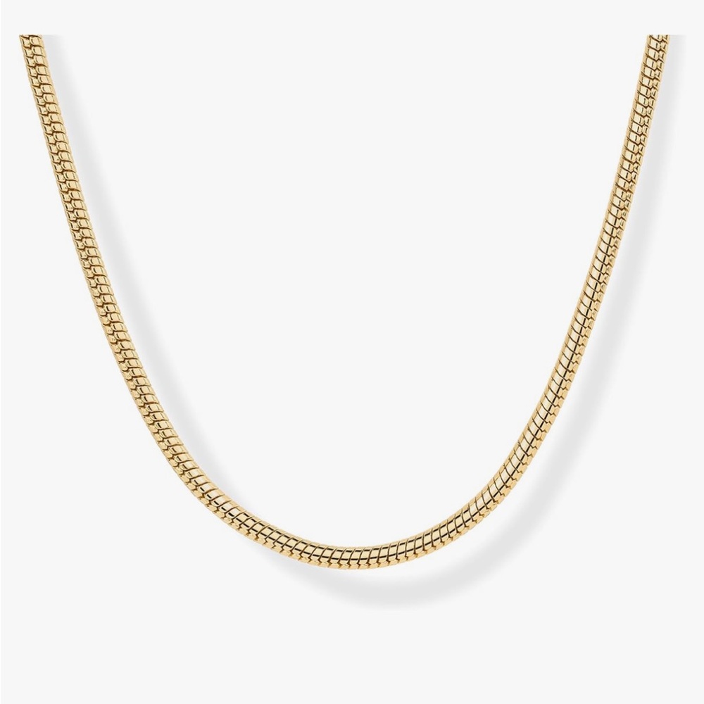 Gold plated snake Chain Necklace
